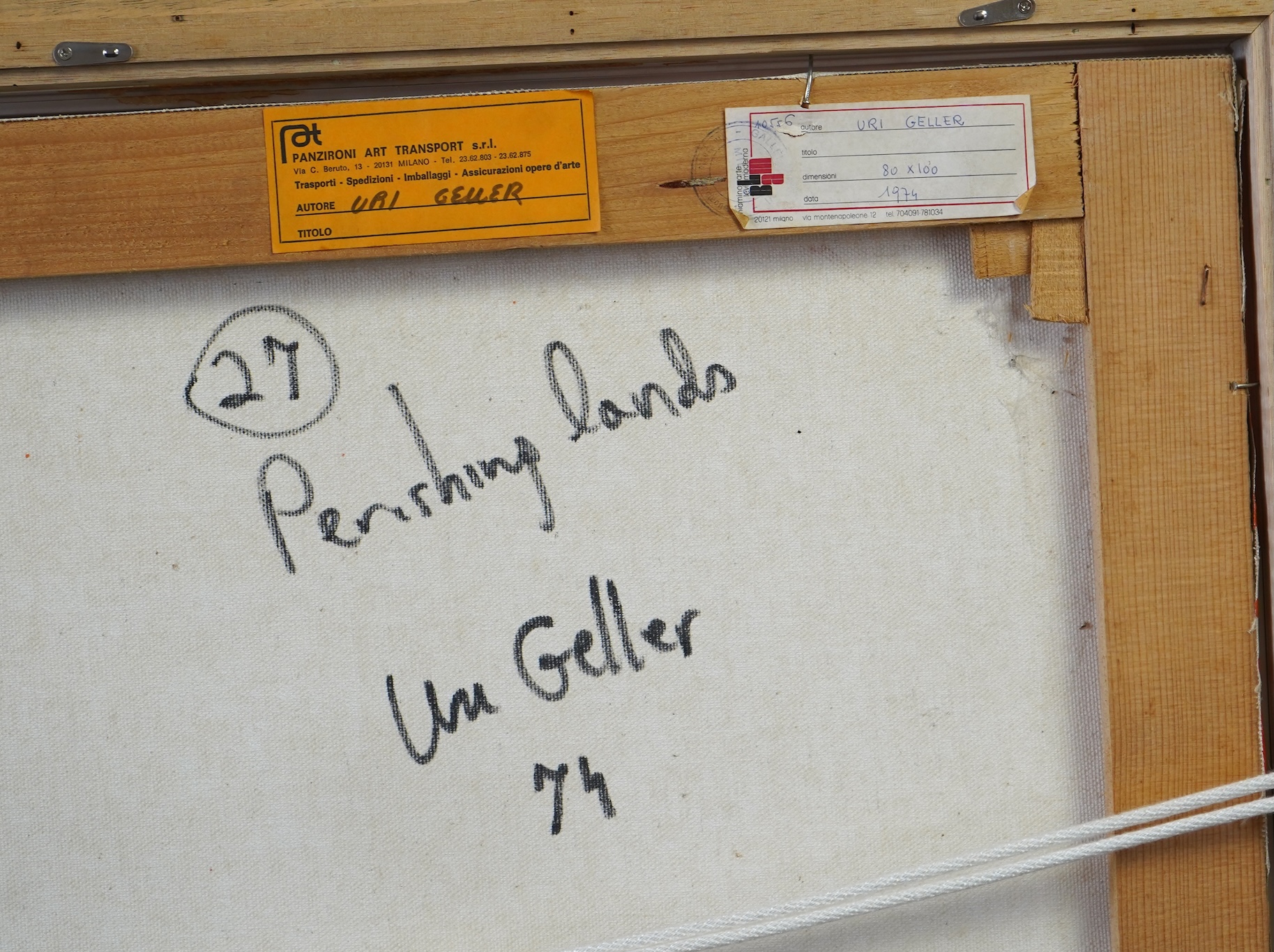 Uri Geller, Israeli/British b. 1946, ‘Perishing lands’